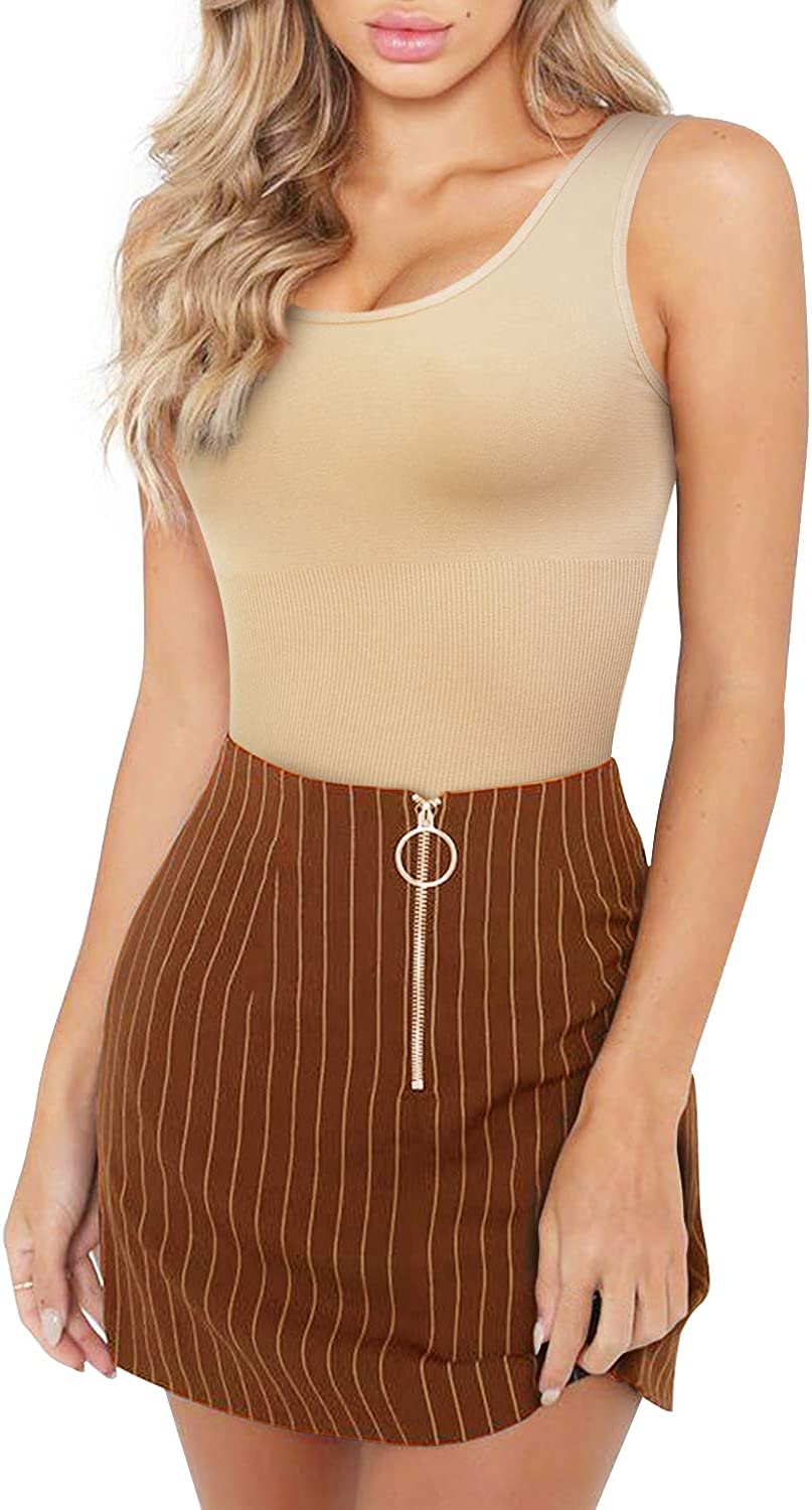 Women Round Neck Tummy Control Tops