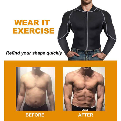 Men's Neoprene Sauna Sweat Jacket