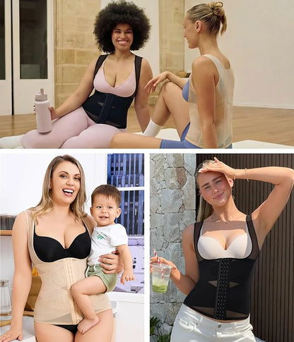 Women's Steel Boned Shapewear Vest Tummy Control