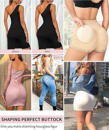 Women's Mid-Rise Padded Hip Enhancer Boyshorts