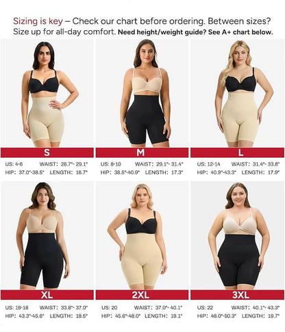 Women's High Waist Triple-Lift Air-Flow Shorts Tummy Control