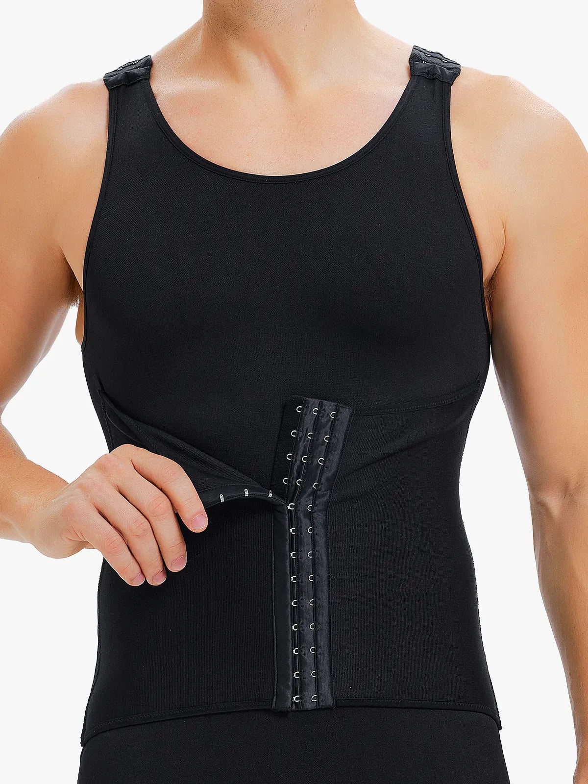 Men's Seamless Shapewear Bodysuit Tummy Control