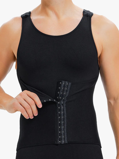 Men's Seamless Shapewear Bodysuit Tummy Control