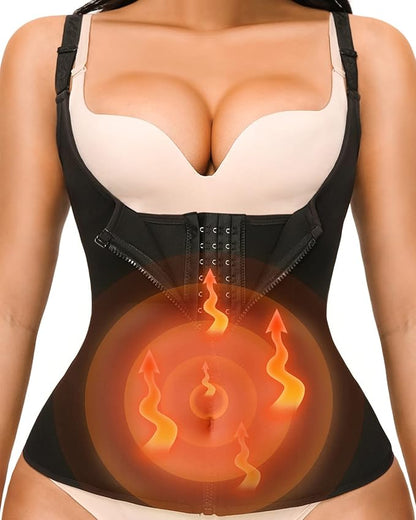 Women's Zipper Corset Vest for Tummy Control