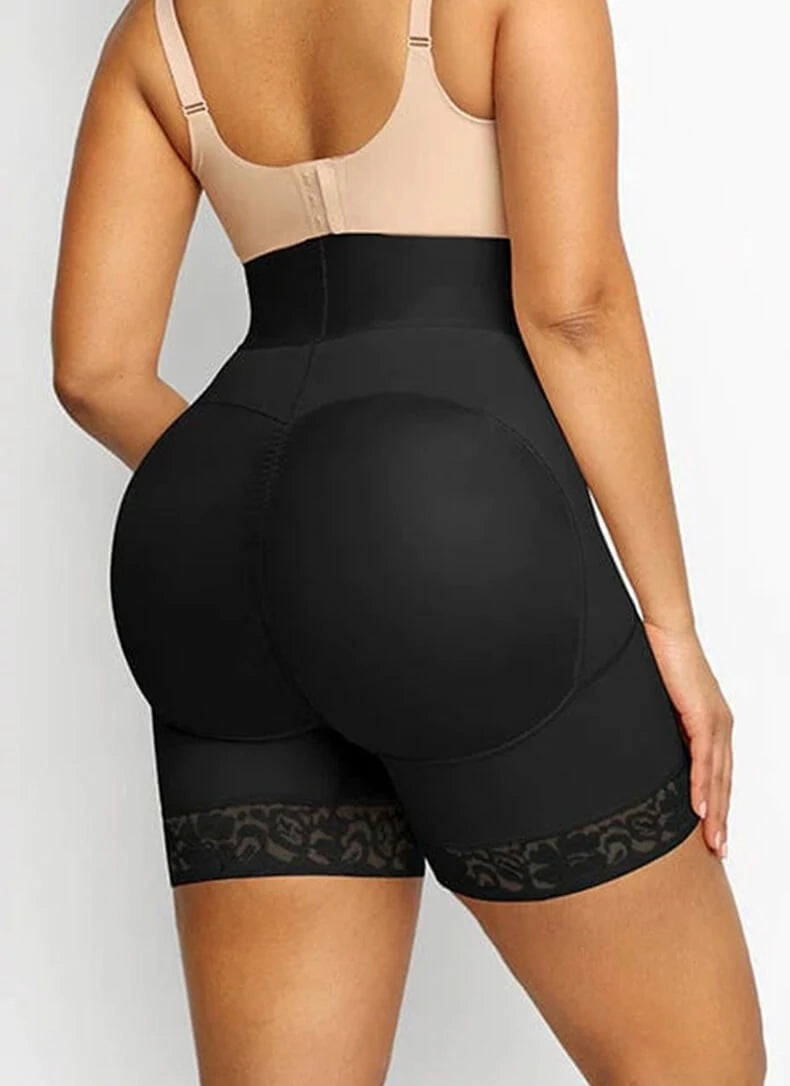 Women's High Waist Hook Closure Fajas Colombianas Shorts Tummy Control