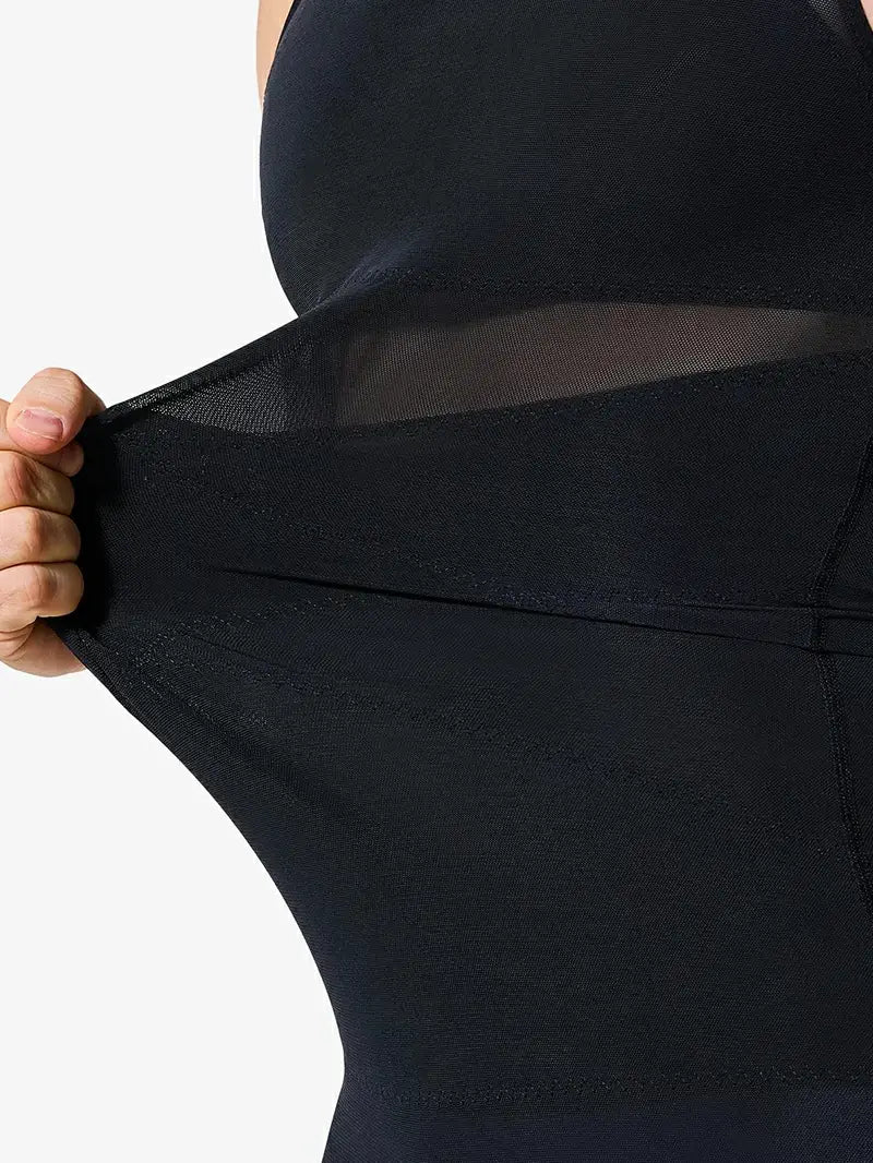 Men's Mesh Bodysuit Tummy Control Seamless Shapewear