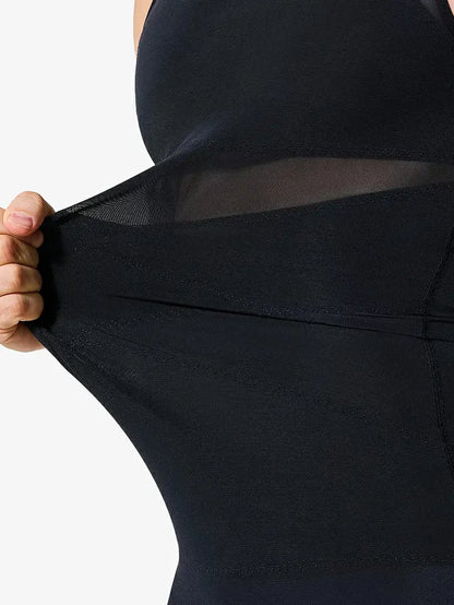 Men's Mesh Bodysuit Tummy Control Seamless Shapewear