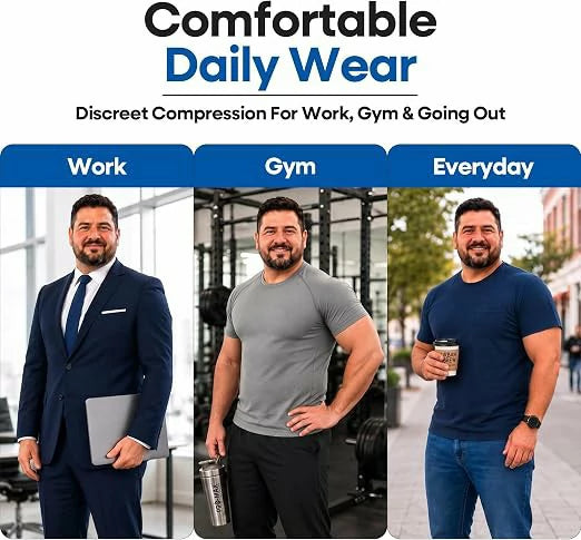 Men's Double-Layer Compression Tank Top Tummy Control