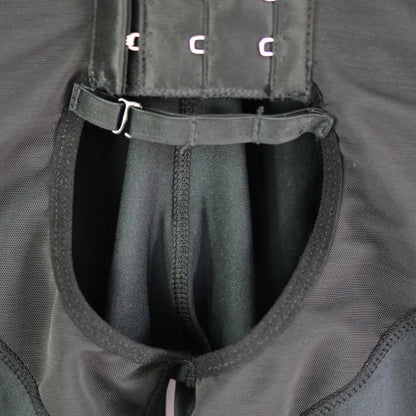 Men's Full Body Shaper Bodysuit with 4-Level Hooks