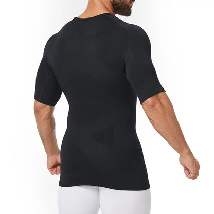 Men's Short Sleeve Compression Shirt Body Shaper