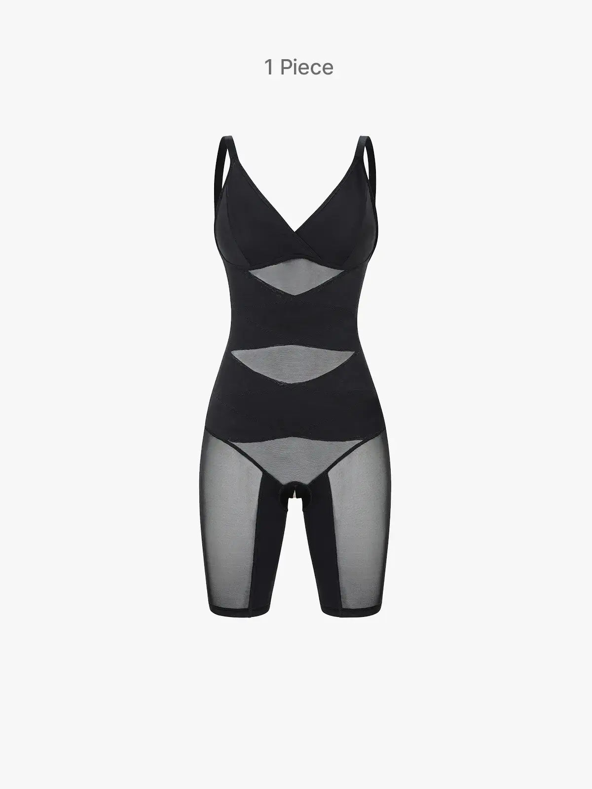 Women's V-Neck Bodysuit Tummy Control Butt Lift