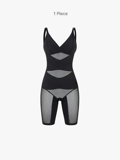 Women's V-Neck Bodysuit Tummy Control Butt Lift