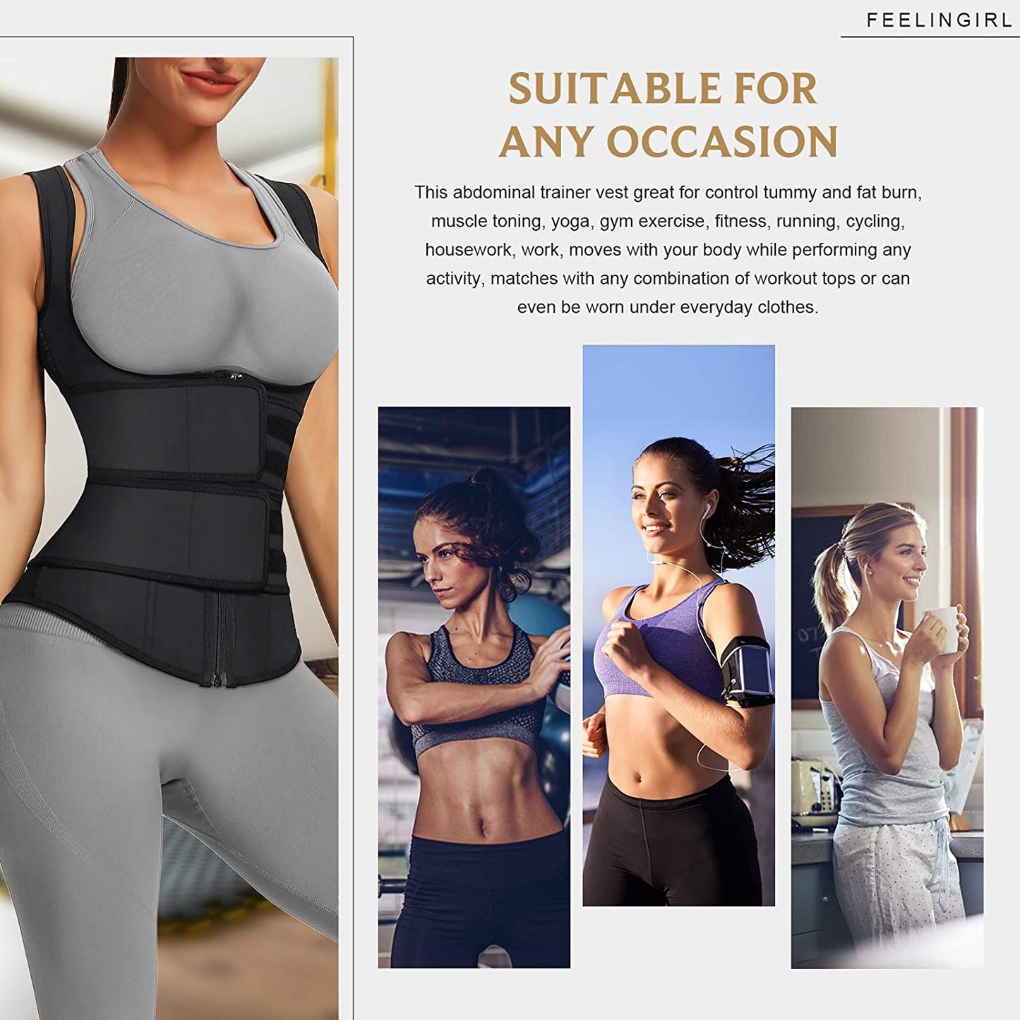 Women Waist Trainer Trimmer Belt Body Shaper