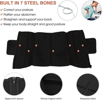 Women's Neoprene Waist Trainer Sauna Sweat Belt