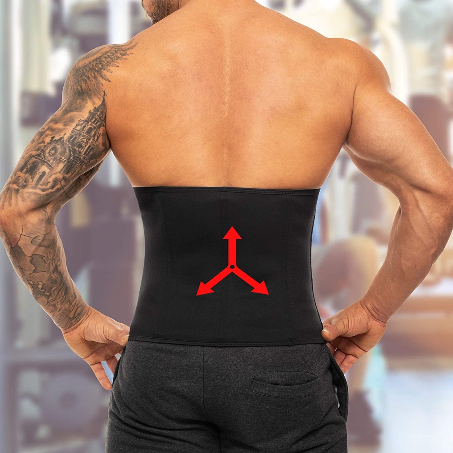 Mens Sweat Sauna Suit Waist Trainer