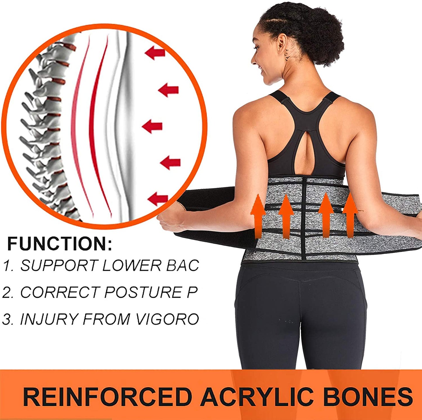 Women's Waist Trainer Three-strip Corset