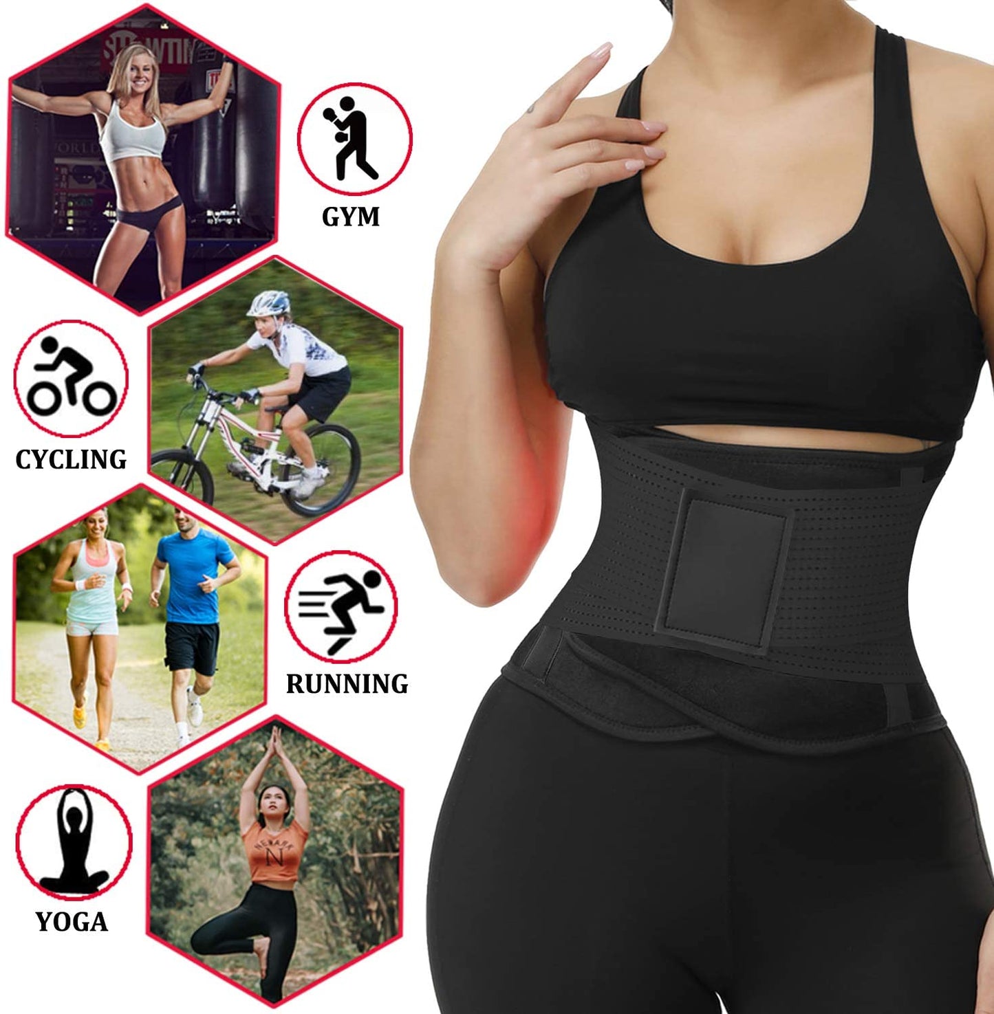 Women's Hourglass Waist Trainer Sauna Sweat Belt