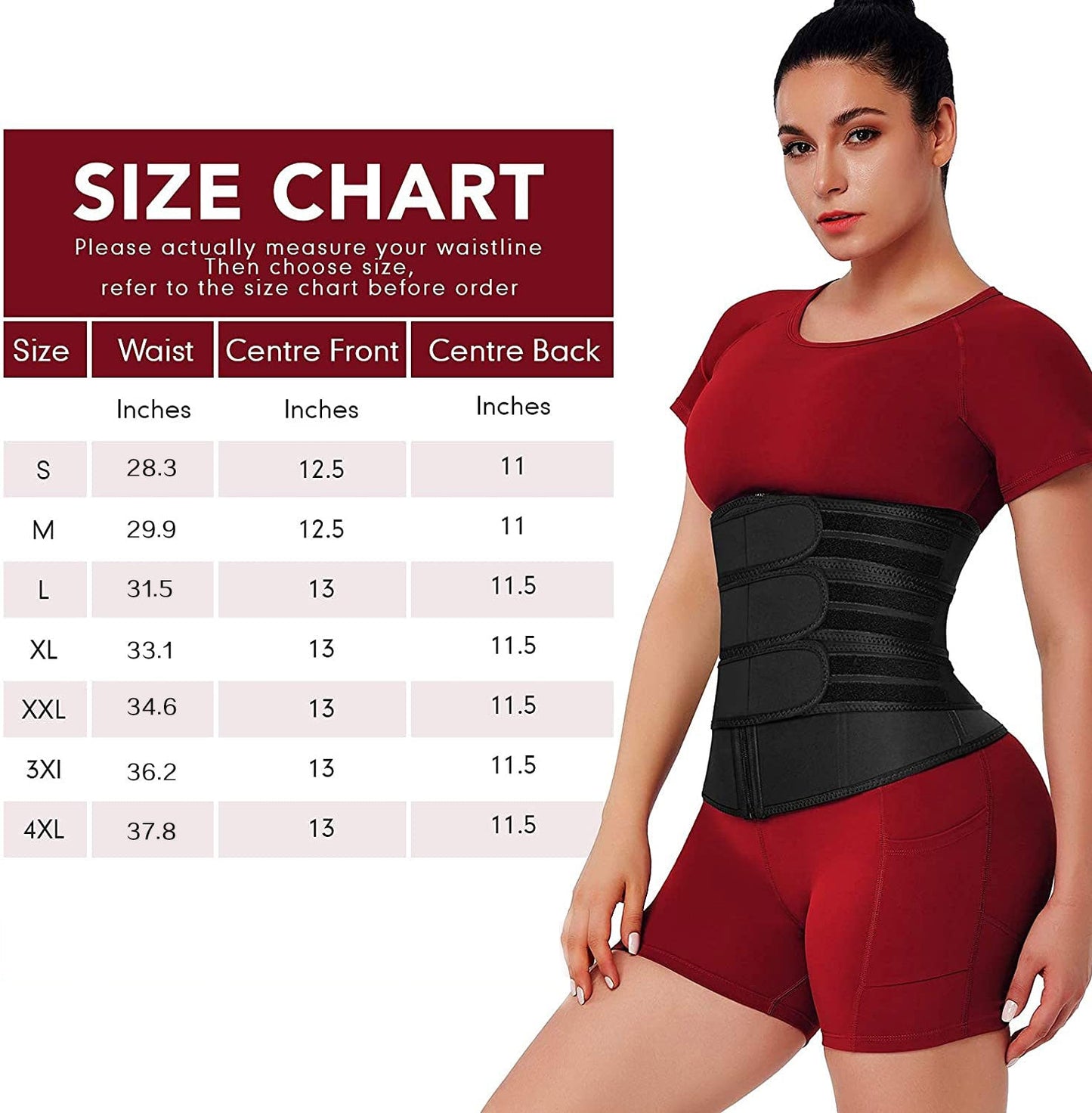 Women's Waist Trainer Three-strip Corset
