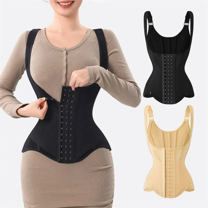 Women's 23 Steel Boned Vest Waist Trainer Tummy Control