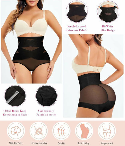 Women's High Waist Contour Lift Body Shaper Panty