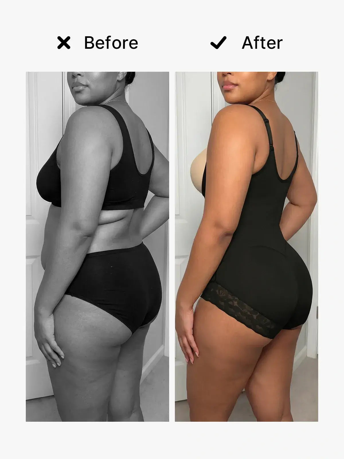 Women's Open Bust Bodysuit Tummy Control Butt Lift
