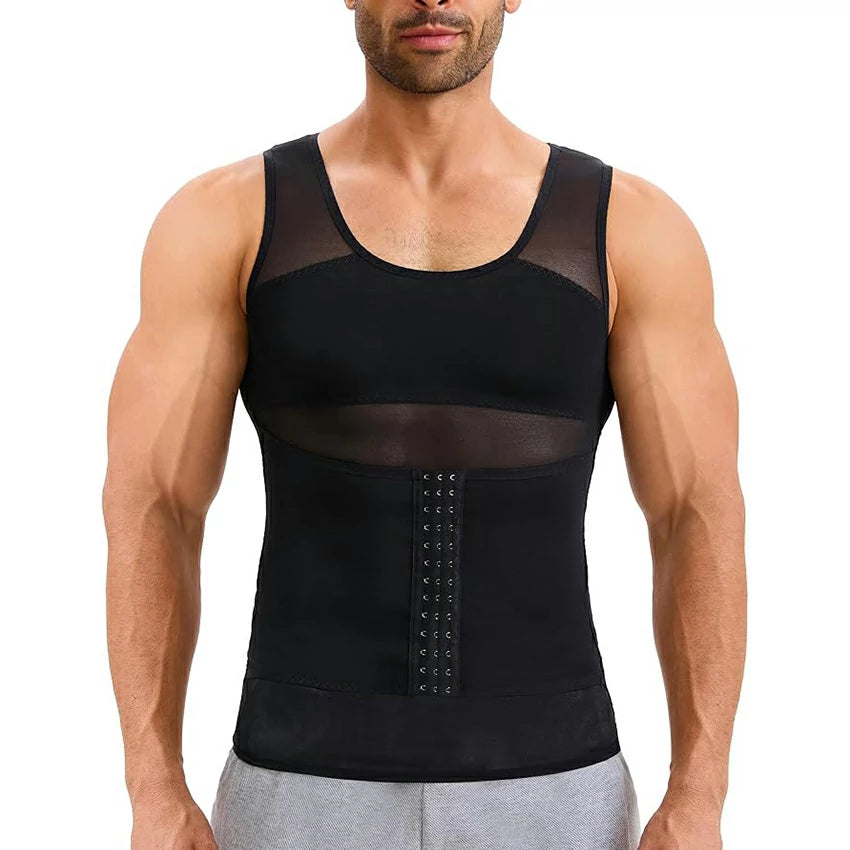 Men's Breathable Thin Mesh Compression Tank