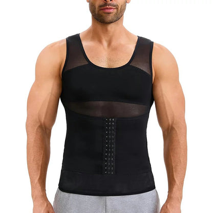 Men's Breathable Thin Mesh Compression Tank