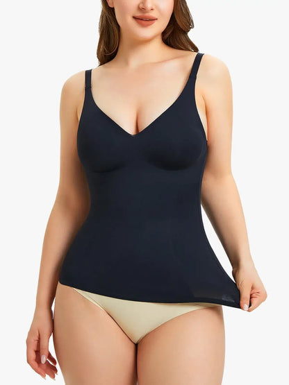 Women's V Neck Shapewear Cami Tummy Control