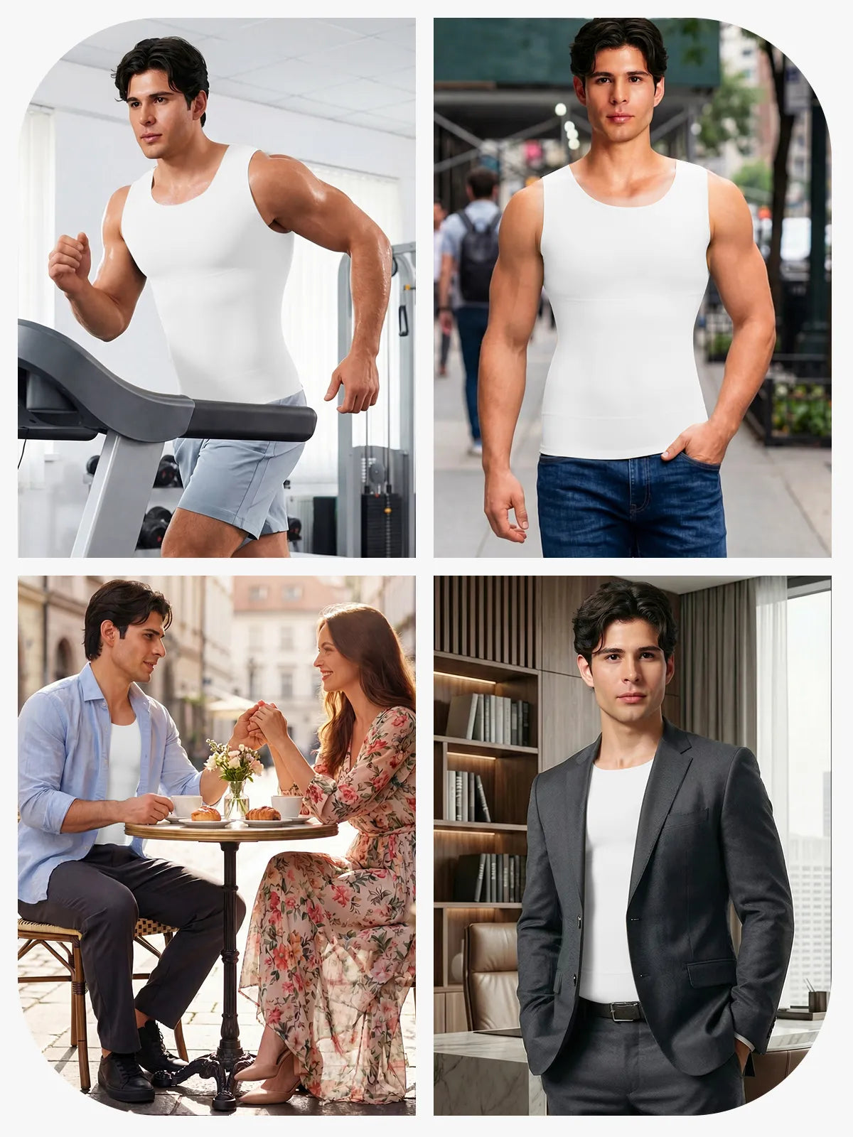 Men's Everyday Compression Tank Top Tummy Control