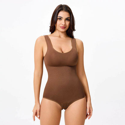 Women's Scoop Neck Bodysuit Tummy Control Shapewear