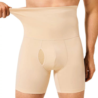 Men's High-Waist Compression Shorts Tummy Control