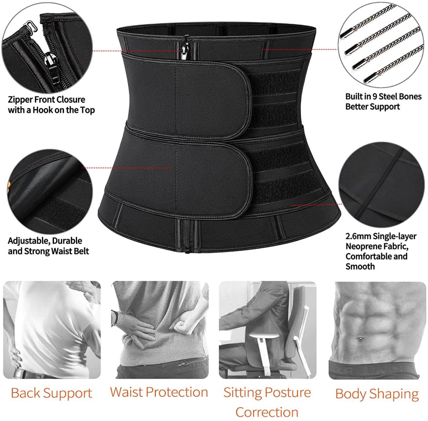 Men's Neoprene Sauna Waist Trainer