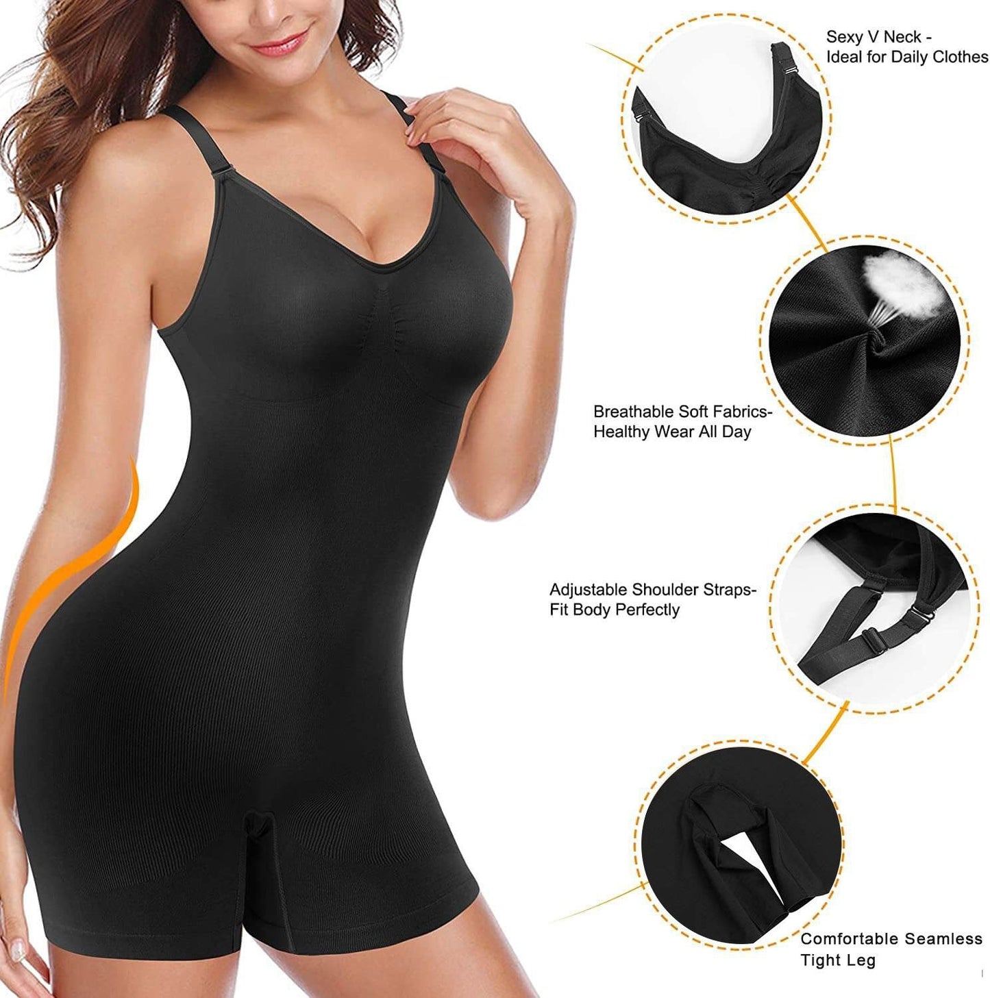 Women Tummy Control Butt Lifter Bodysuit