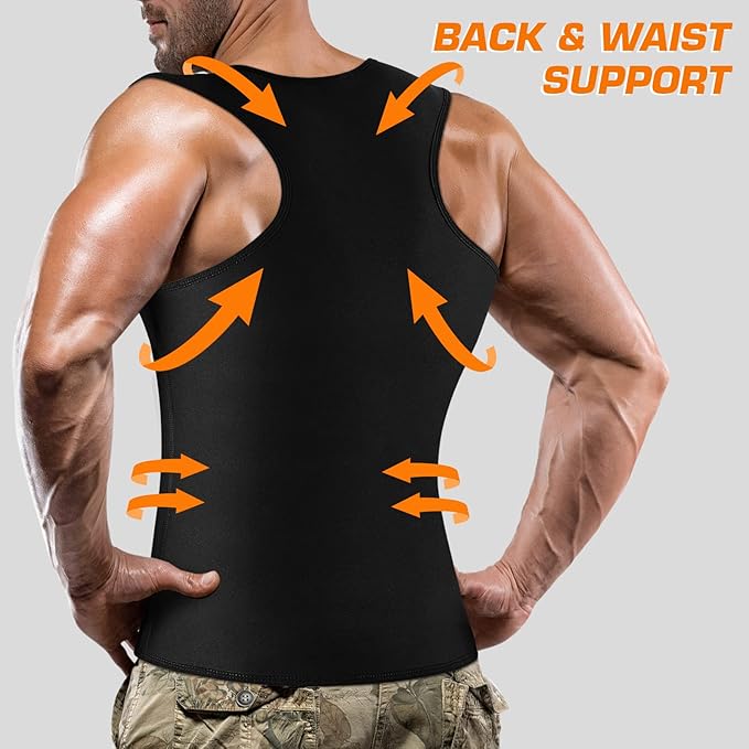 Men's Waist Trainer Sauna Suit Shirt