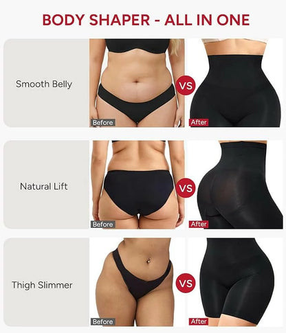 Women's High Waist Triple-Lift Air-Flow Shorts Tummy Control