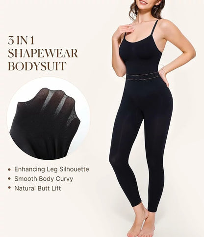 Women's Seamless Shapewear Leggings Bodysuit Tummy Control