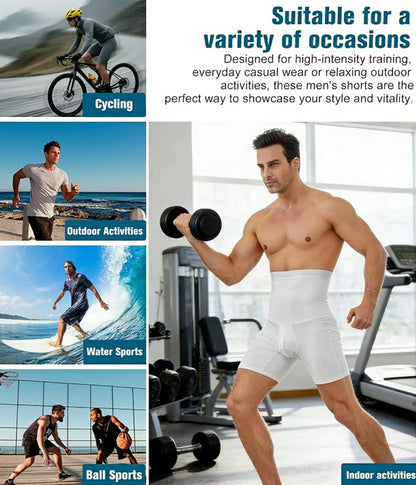 Men's High Waist Breathable Tummy Control Shapewear Shorts