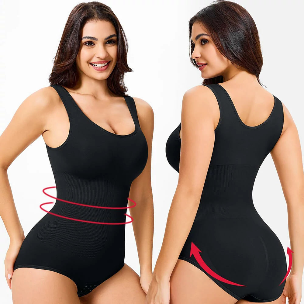 Women's Scoop Neck Bodysuit Tummy Control Shapewear