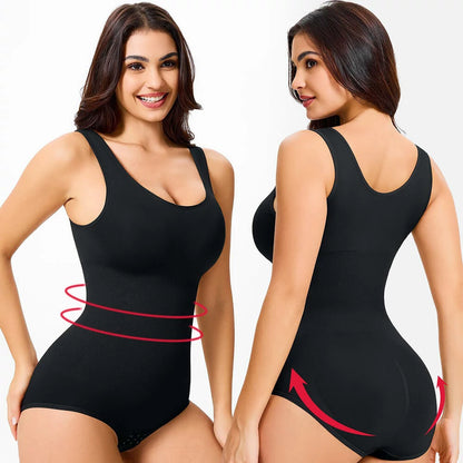 Women's Scoop Neck Bodysuit Tummy Control Shapewear