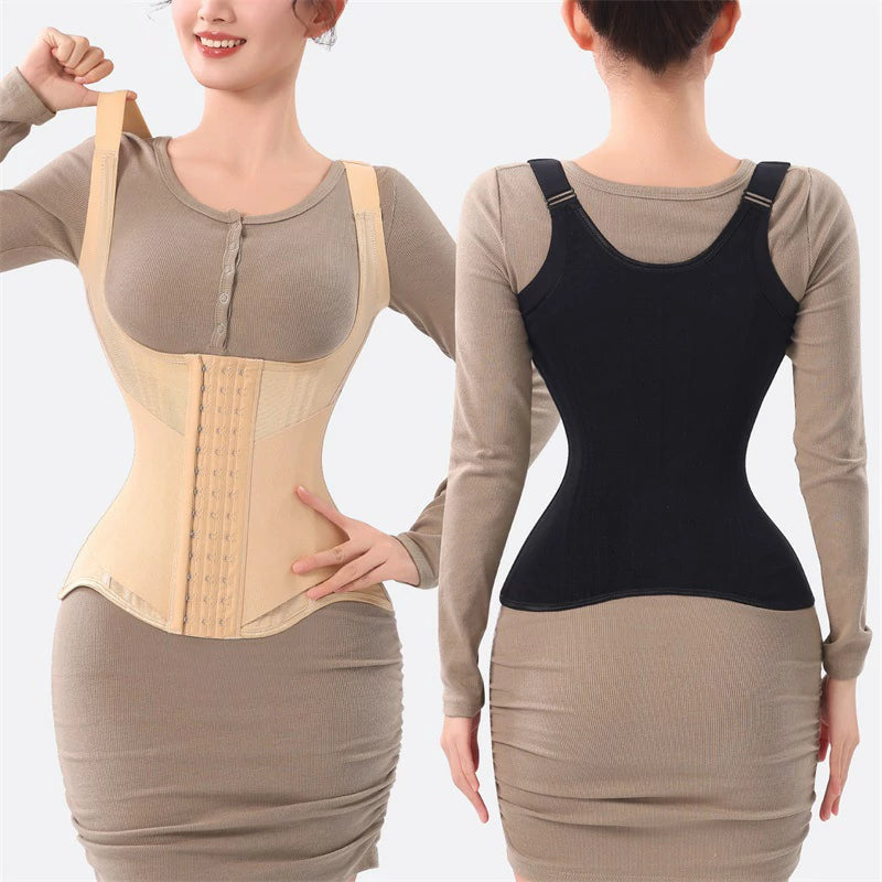 Women's 23 Steel Boned Vest Waist Trainer Tummy Control