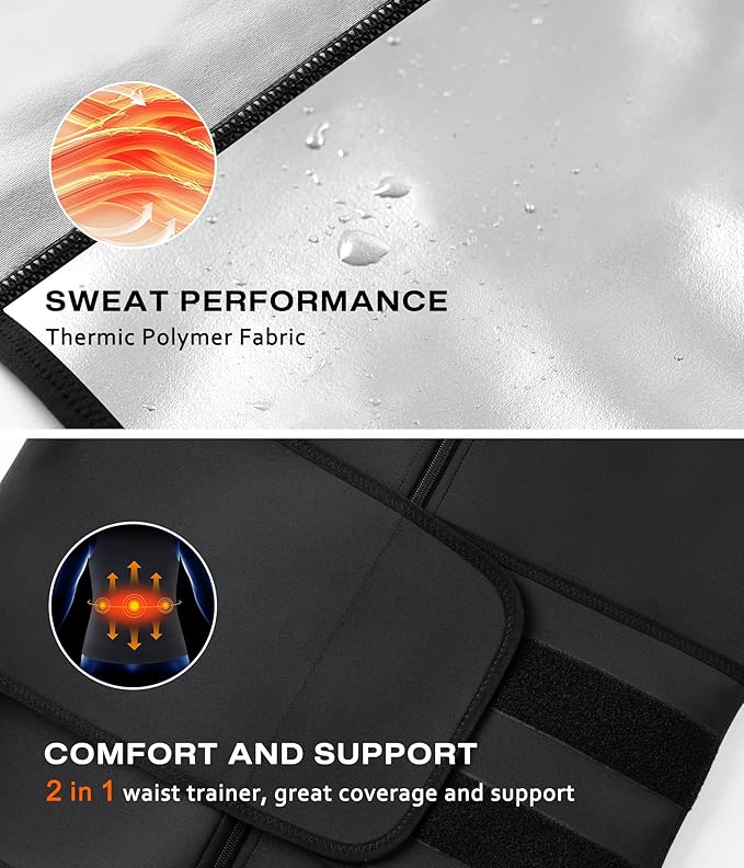 Sauna Suit for Men 2 in 1