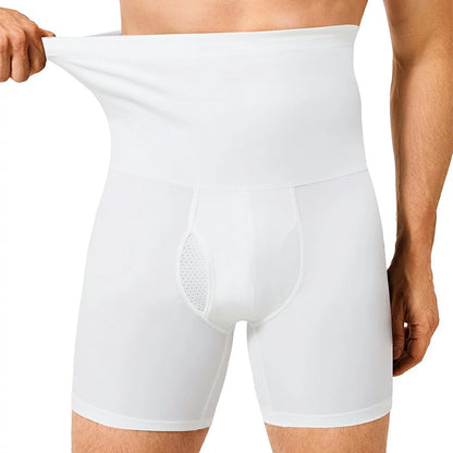 Men's High-Waist Compression Shorts Tummy Control