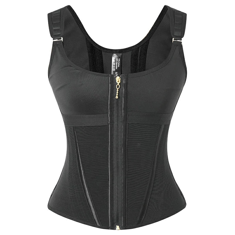 Women's 17 Steel Bones Waist Trainer with Built-In Bra