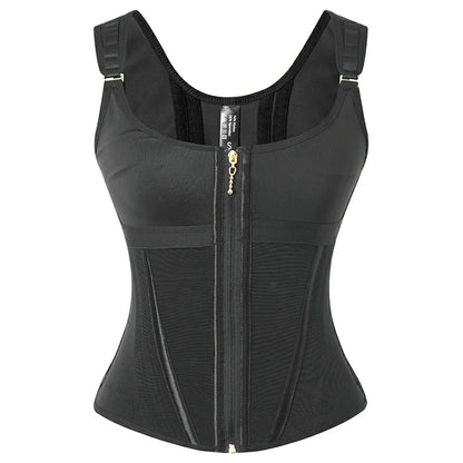 Women's 17 Steel Bones Waist Trainer with Built-In Bra