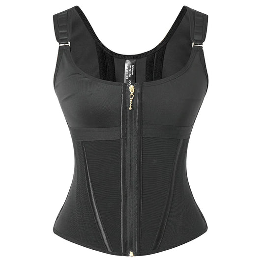 Women's 17 Steel Bones Waist Trainer with Built-In Bra