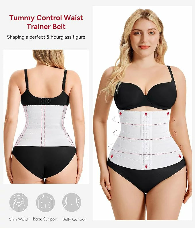 Women's 4 Steel Boned Breathable Waist Trainer Tummy Control