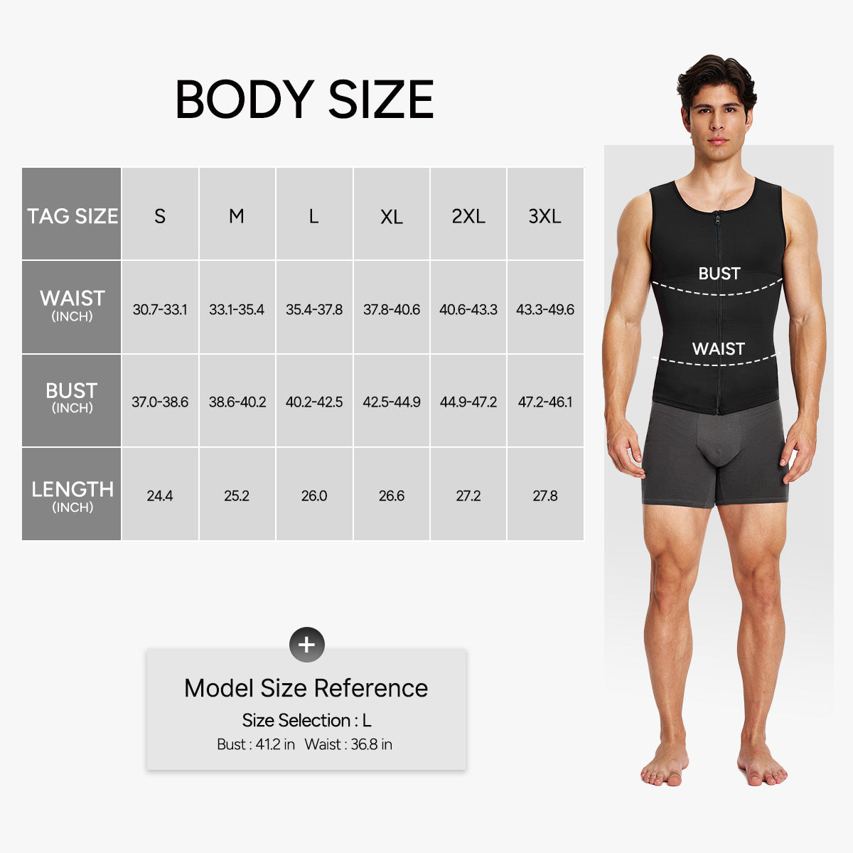 Men's Dual-Layer Zippered Compression Tank Top