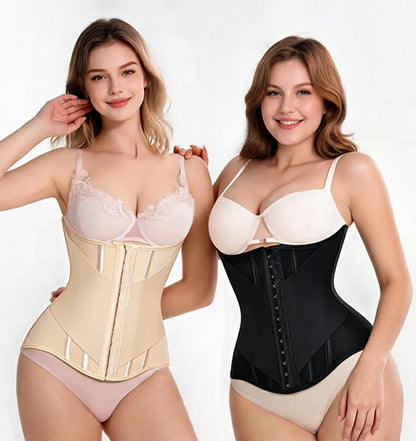 Women's Sweat Waist Trainer Corset with 11 Steel Bones