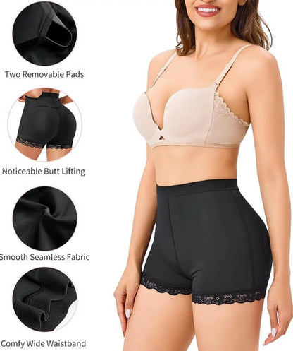 Women's Mid-Rise Padded Hip Enhancer Boyshorts