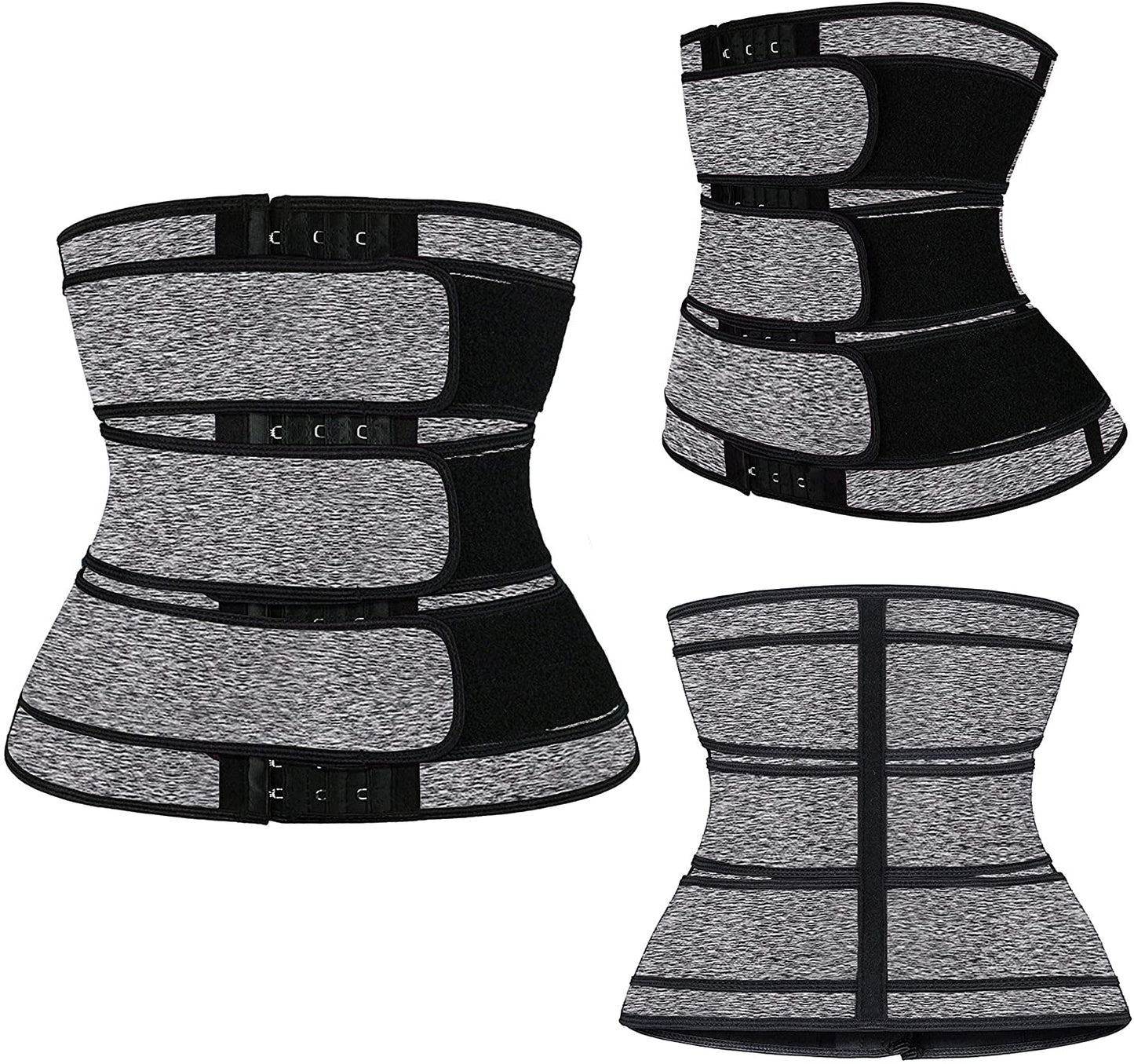 Waist Trainer Corset Cincher for Men-3 Adjustable Belts